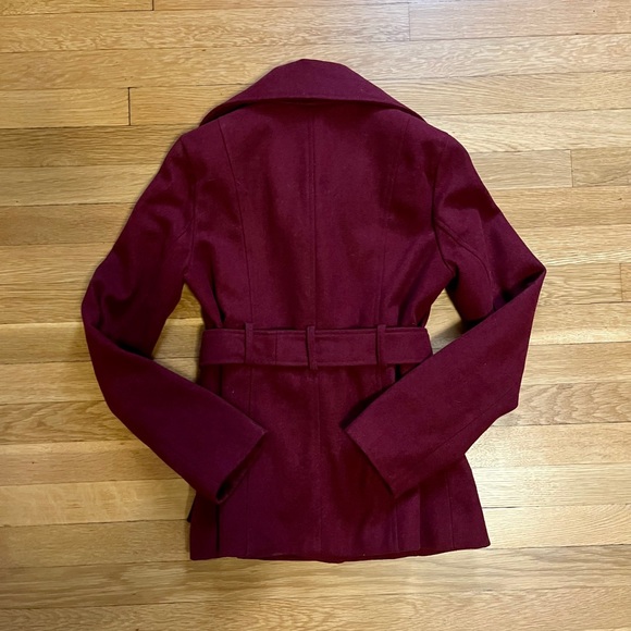 Jack by BB Dakota Maroon Pea Coat - Picture 2 of 3